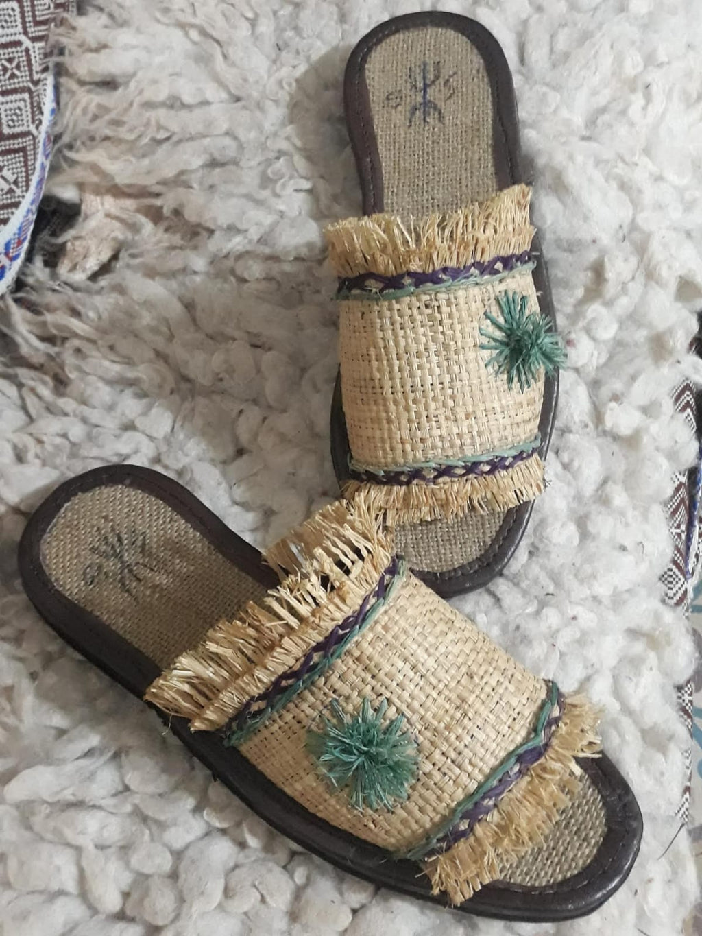 Sandales Amazigh Artisanales en Raphia