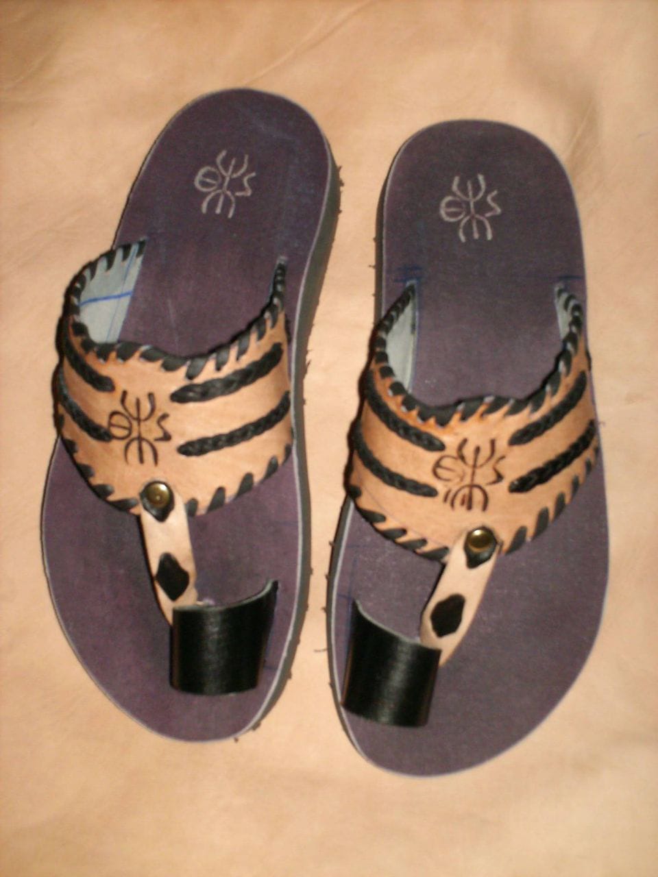 Sandales Amazigh Bahoum – Artisanat authentique
